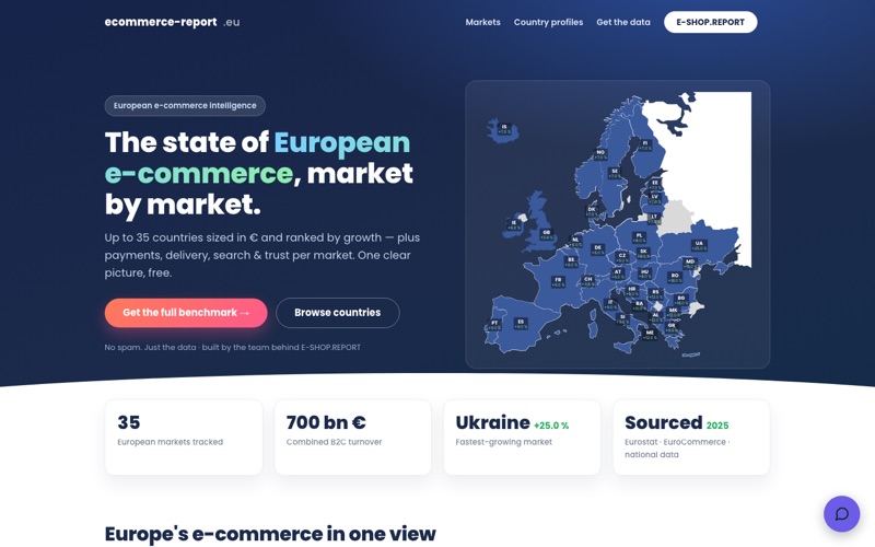 ecommerce-report.eu homepage